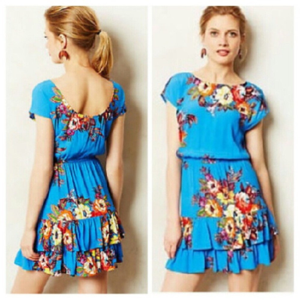 Anthro Konrad + Joseph Mandra Floral Dress